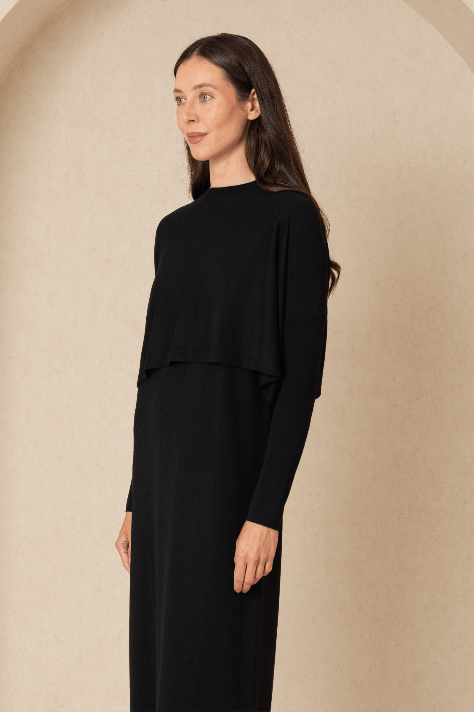 Black Knit Overlay - Image 2