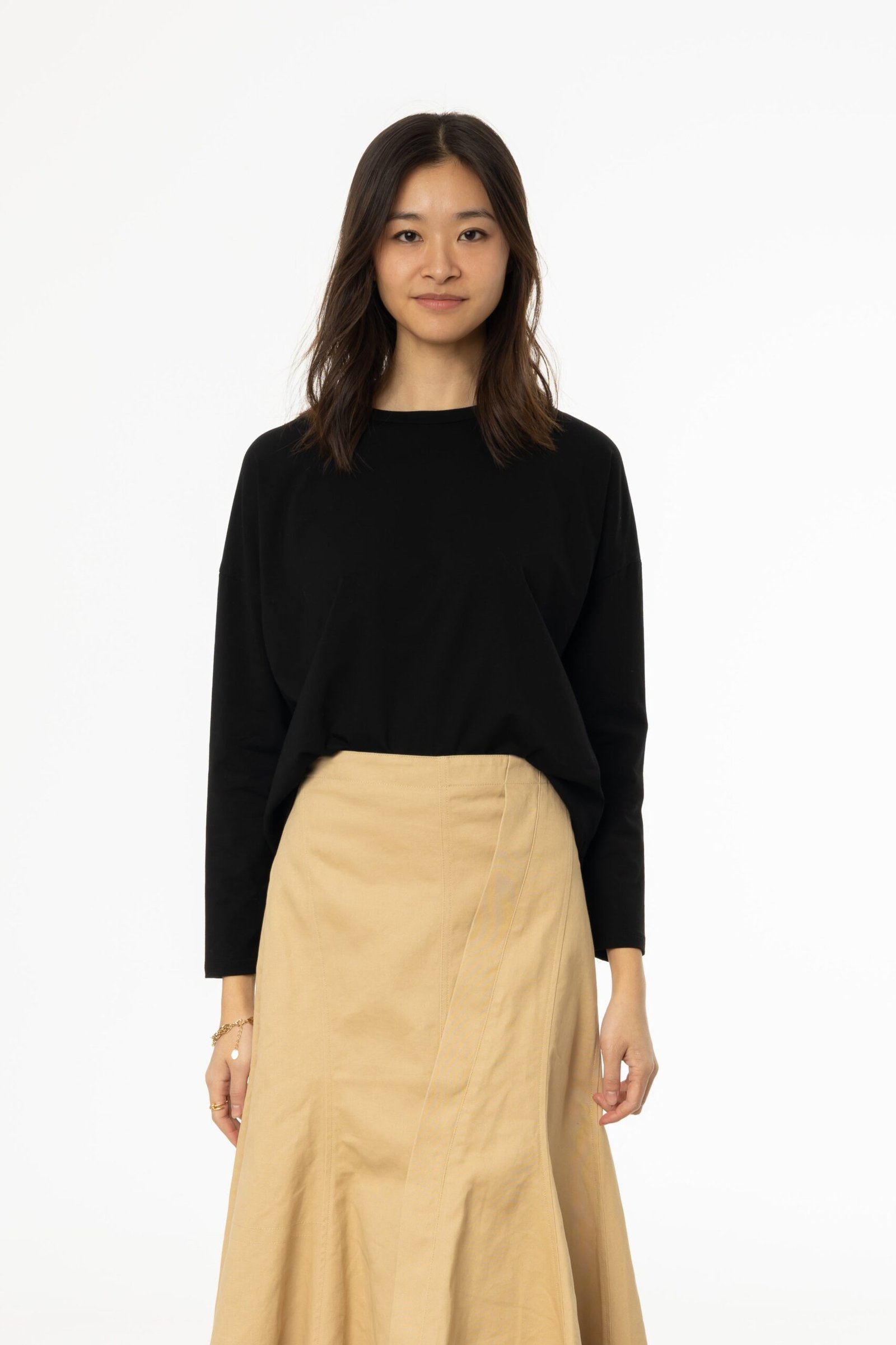 Black Dolman Long Sleeve T-Shirt - Image 4