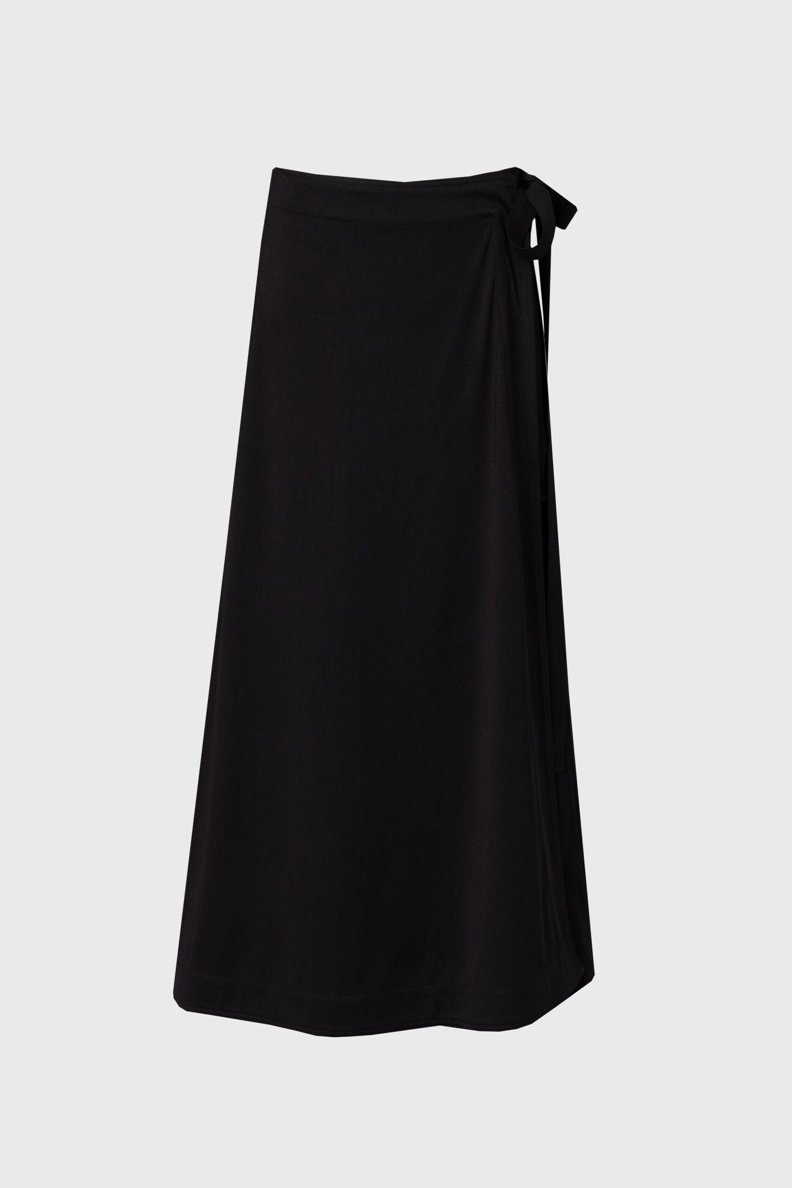 Black Flare Wrap Skirt - Image 5