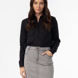 Black High Low Blouse